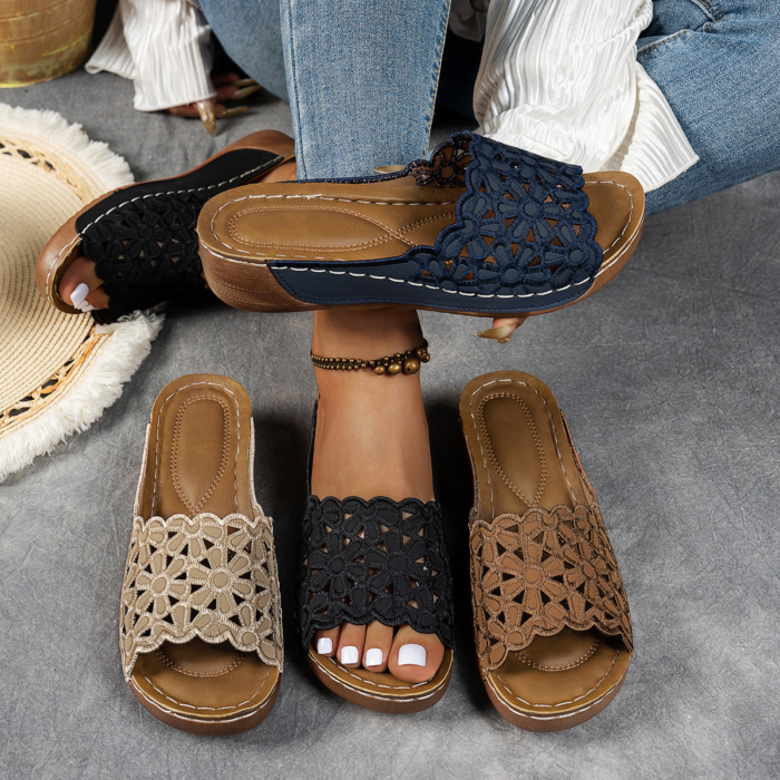🔥HOT SALE🔥Ladies lightweight and comfortable slip-on sandals